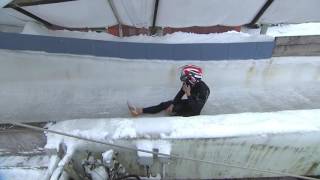 British bobsled crashes during mens World Cup race  CBC Sports [upl. by Kralc]