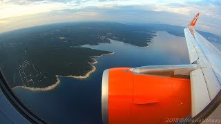 STUNNING Descent Approach Landing at Pula Airport CROATIA  Amazing Scenery amp Coastline 60 fps [upl. by Ahsinyar]