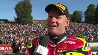 Cadwell Park RD 8 Race 2 podium reaction [upl. by Gannes]