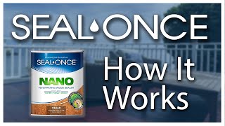 SealOnce Penetrating Wood Sealer  How it Works [upl. by Eerbua532]