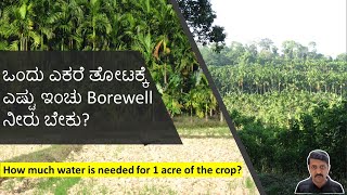 How much water required for 1 acre land [upl. by Naerda]