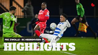 Een punt in Zwolle  Highlights PEC Zwolle  sc Heerenveen [upl. by Milo299]