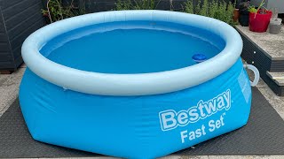 How to empty Bestway Fast set  Intex 8ft10ft pool Reboxing Top tips [upl. by Carrol]