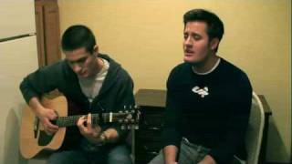 Jason Mraz Im Yours Me singing Nick Pitera Rudy Pitera Acoustic [upl. by Nnairrek]