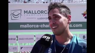 Alejandro Tabilo entrevista tras de ganar 🏆 2024 Mallorca Championships [upl. by Sension]