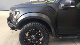 Satin Black Wrap on 2018 Ford SVT Raptor [upl. by Cheshire]