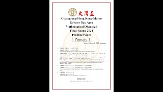 Big Bay Bei Final 2024 Practice Paper Explanation Class  Primary 1 [upl. by Civ]