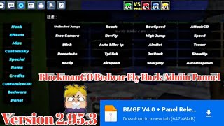 BlockmanGO Bedwar Fly Hack Admin Pannel  💯 Work Version 2953  Admin Pannel Hack [upl. by Ester]