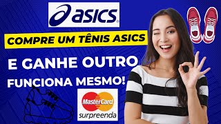 COMPRE UM ASICS E GANHEI OUTRO DE GRAÇA Promoção MASTERCARD surpreenda FUNCIONA MESMO [upl. by Hannus]