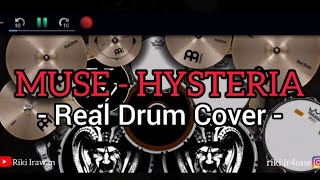 Muse  Hysteria  REAL DRUM COVER  By Riki Irawan [upl. by Mikaela]