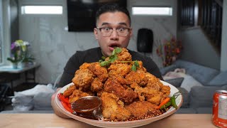 CAJUN Golden Fried Chicken Wings Recipe [upl. by Ashien]