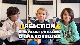 ⚠️REACTION⚠️ARRIVA UN FRATELLINO O UNA SORELLINA “INTERVISTA” [upl. by Enyalb]