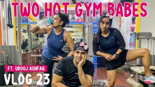 TWO HOT GYM BABES Featuroojashfaq9701  Yeah by [upl. by Airotal886]