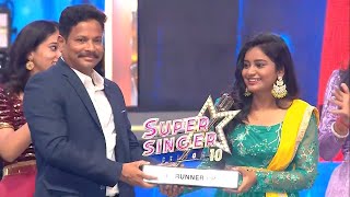 Super Singer Season 10  Grand Finale 1st Runner  Jeevitha [upl. by Kelleher171]