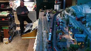 DJI Mini 4 Pro Drone view of the HO Scale Texas amp Pacific Model Railroad in 4K [upl. by Atived]