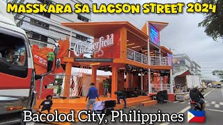 MASSKARA SA LACSON STREET 2024  A TOUR TO MASSKARA FESTIVAL SITES BCGC PLAZA MEGAWORLD amp LACSON [upl. by Cochrane]