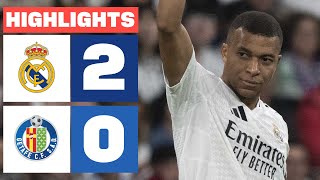 REAL MADRID 2  0 GETAFE CF I RESUMEN LALIGA EA SPORTS [upl. by Estis]