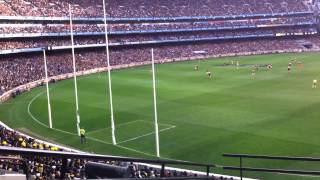 2013 AFL EF1 Richmond v Carlton  The Crowd [upl. by Regdirb]