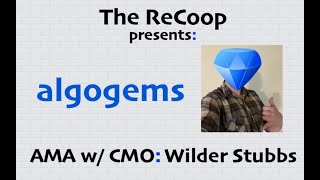 ALGOGEMS AMA w CMO Wilder Stubbs Algorand NFTs  Kinn DAO  ALGO [upl. by Carole]