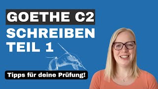 Goethe C2 Schreiben Teil 1  quotSprachliche Varianten formulierenquot [upl. by Virg]