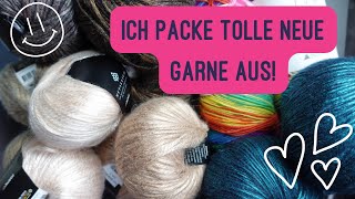 Hobbii Yarn Haul  Ich teste neue Garne [upl. by Naitsirhc]