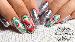 Красивые Маки на Ноготках Akzentz Gel Play [upl. by Cyndie]