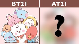 Comparing BT21 babies and AT21 babies  Speed art [upl. by Yllime]