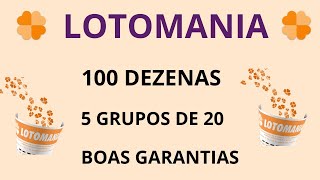 Planilha Lotomania 100 dezenas em grupos [upl. by Lleder]