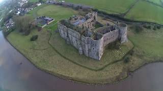 Carew Castle Pembrokeshire Wales UK [upl. by Nnyladnarb639]