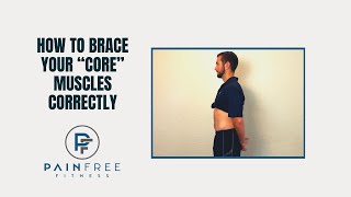 How To Brace Your “Core” Muscles Correctly Back Strength [upl. by Dlorrej]