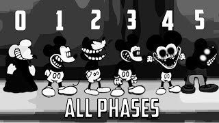 Mickey Mouse ALL PHASES 05 PHASES Friday Night Funkin [upl. by Becky]