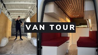 VAN TOUR  Mon deuxième fourgon aménagé  VW Crafter L2H2 [upl. by Zzahc237]