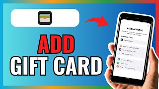 How To ADD A GIFT CARD To APPLE WALLET 2024 [upl. by Tterraj]