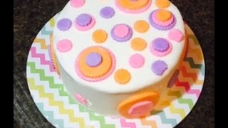 Simple Fondant Cake Decorating [upl. by Fira]