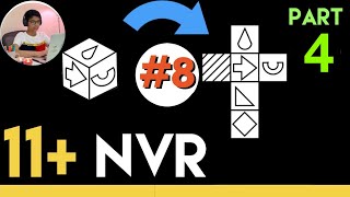 11 Plus Non Verbal Reasoning  Type 8  Nets and Cubes Cube to Nets  Part 4  Lessonade [upl. by Rol]