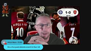 🚨INTER MILAN🔵 VS ARSENAL🔴 LIVE CHAMPIONS LEAGUE WATCHALONG⚽️ [upl. by Reginnej]