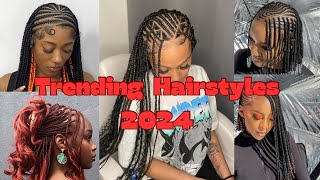 50✨Trendy African braided hairstyles to try in 2024 protective hairstyles [upl. by Radnaskela177]