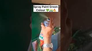 Spray Paint Green Colour  Tractor Spray Paint  Green Colour spraypaint tranding green [upl. by Airtemak918]