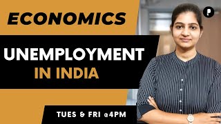 Unemployment In India  Types amp Calculation of Unemployment  Economics  SSC amp UPSC [upl. by Ora]