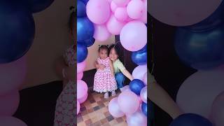 Playing balloons 🥰🎈 baby playtime familyvlog highlights everyone [upl. by Oinotnaocram275]