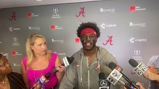 Alabama WR Germie Bernard after South Carolina win [upl. by Godiva713]