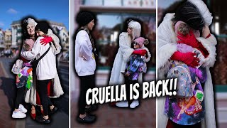 GUESS WHOS BACK Finally reuniting with Cruella in Disneyland [upl. by Laen]