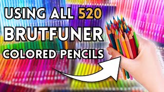 520 Pencil CHALLENGE  Using every pencil on a Coloring Page [upl. by Fang687]