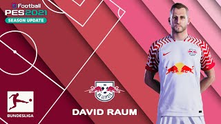 D RAUM facestats RB Leipzig How to create in PES 2021 [upl. by Pruter875]