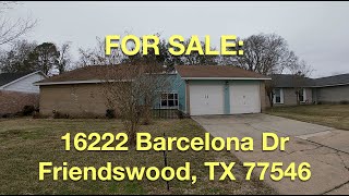 Friendswood HUD Homes  HUD King tours 16222 Barcelona Dr [upl. by Lavine]