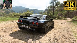 Nissan Skyline GTR 1993  Forza Horizon 5  Logitech G923 Wheel Steering Gameplay [upl. by Steinway]