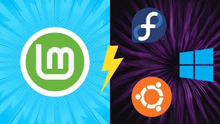 Linux Mint vs Ubuntu vs Fedora vs Windows [upl. by Nickolai229]