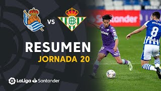 Resumen de Real Sociedad vs Real Betis 22 [upl. by Alleyne]