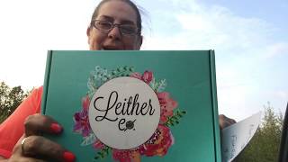 Leither Collection Subscription Box Unboxing [upl. by Crispas]