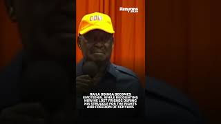 Raila becomes emotional while recounting how he lost friends [upl. by Neliak820]